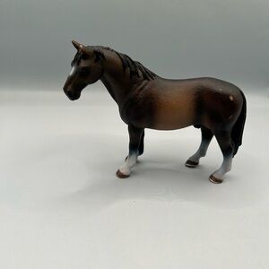 Schleich BROWN HANOVERIAN STALLION Horse 2008 Retired Animal Figure Pony